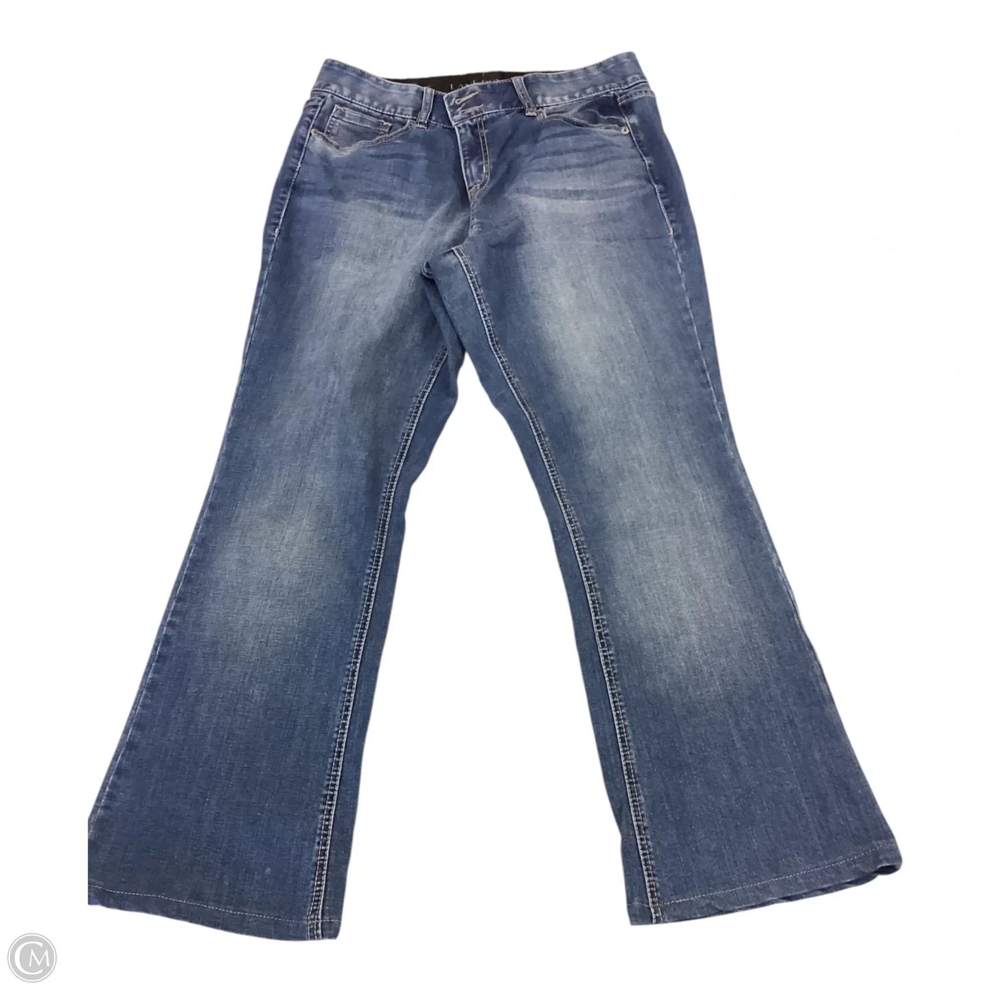 Jeans Straight By Lane Bryant In Blue Denim, Size: 14