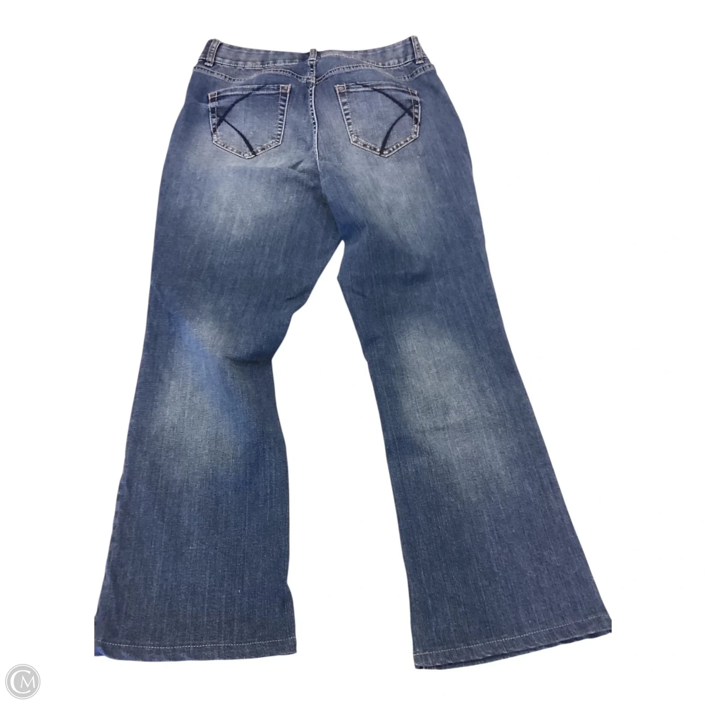 Jeans Straight By Lane Bryant In Blue Denim, Size: 14