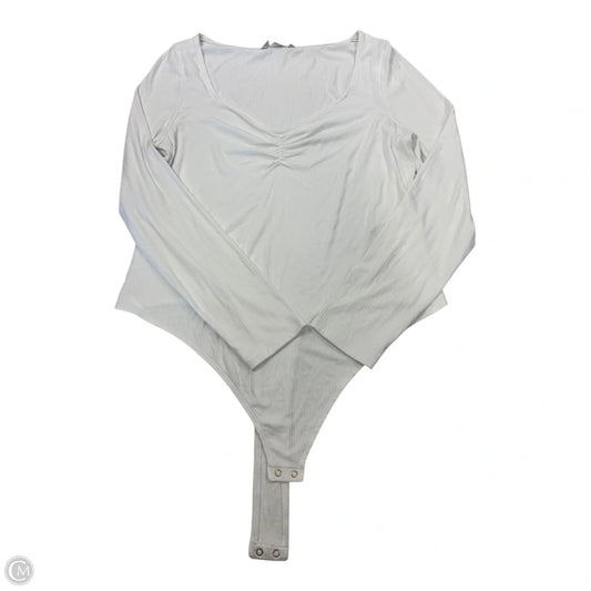 Bodysuit By Banana Republic In White, Size: Xl