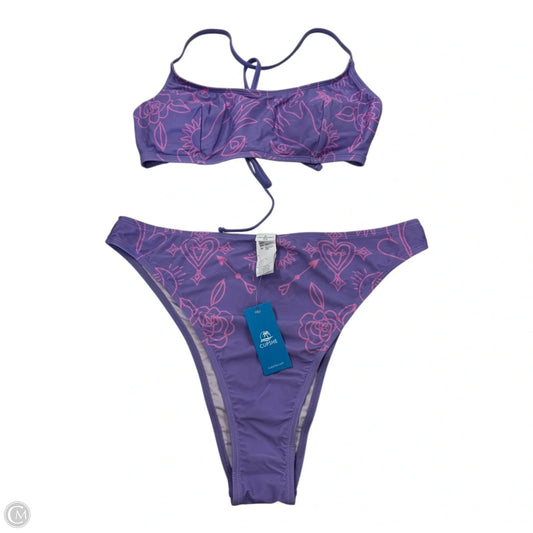 Swimsuit 2pc By Cupshe In Pink & Purple, Size: Xl