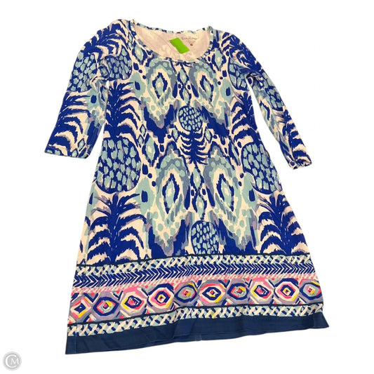 Dress Designer By Lilly Pulitzer In Blue & White, Size: Xs