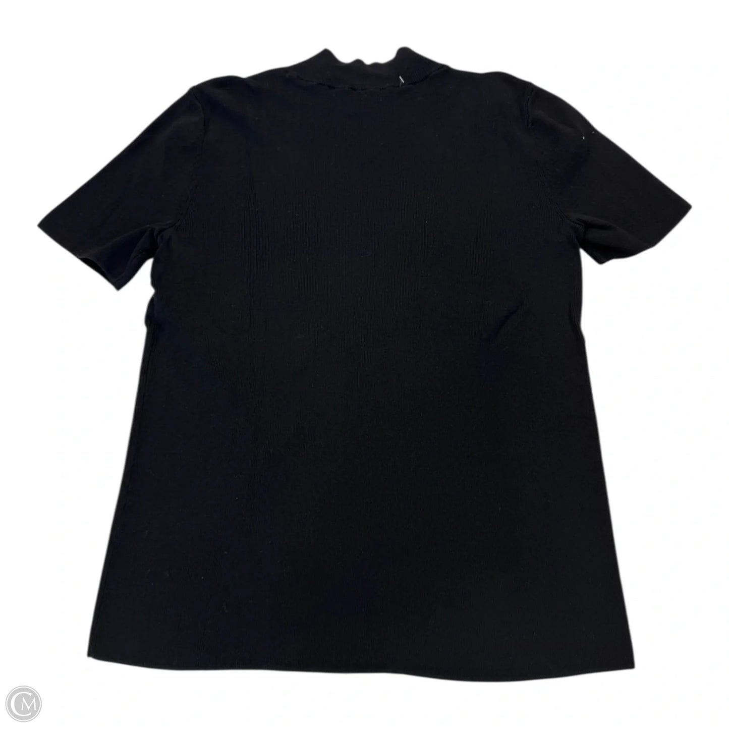Top Short Sleeve By Talbots In Black, Size: S