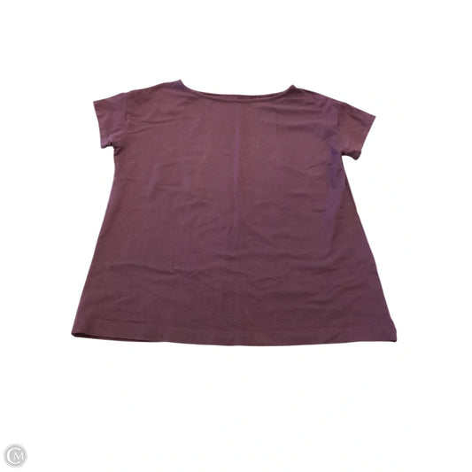 Top Short Sleeve Basic By J. Jill In Purple, Size: Xs