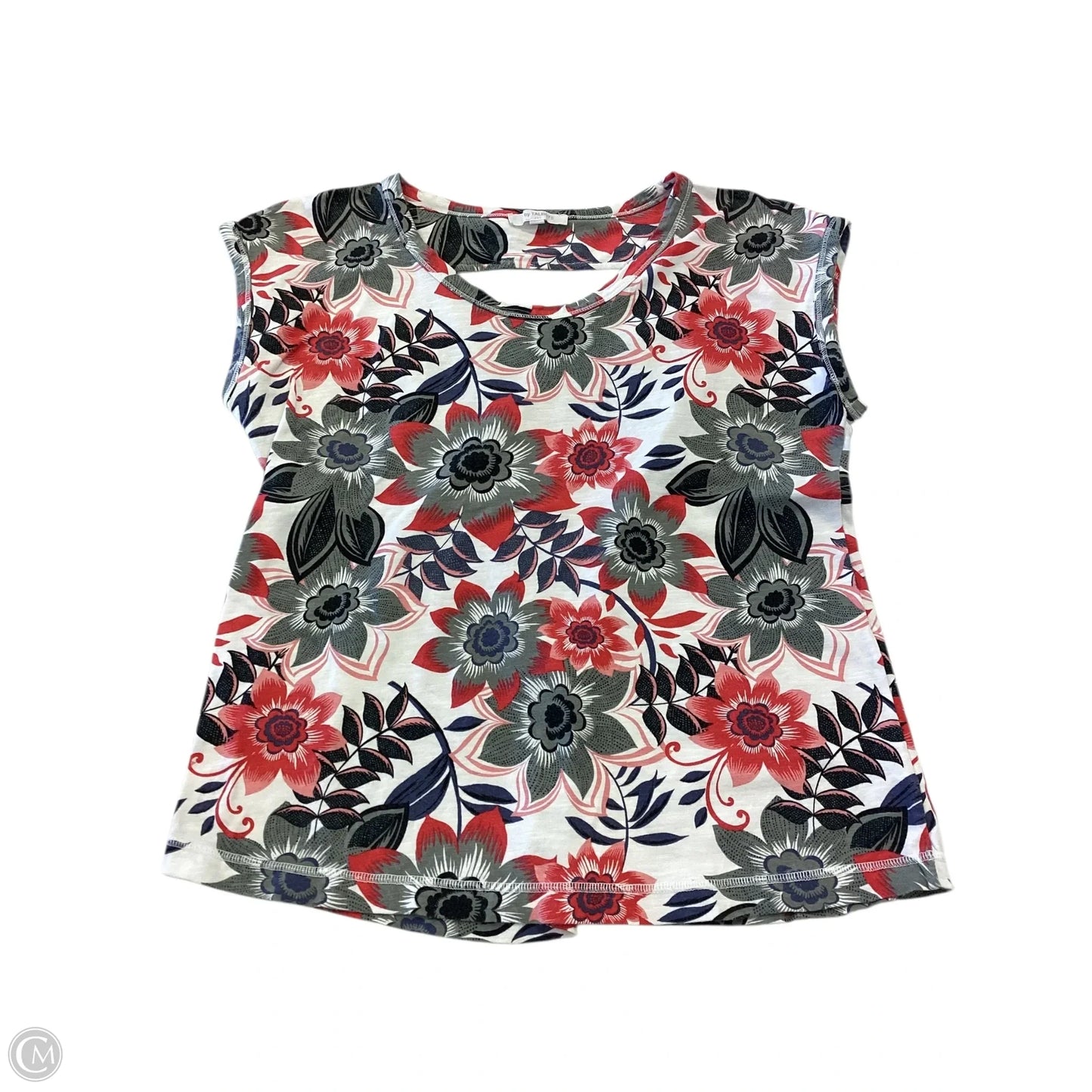 Top Sleeveless By Talbots In Floral Print, Size: S