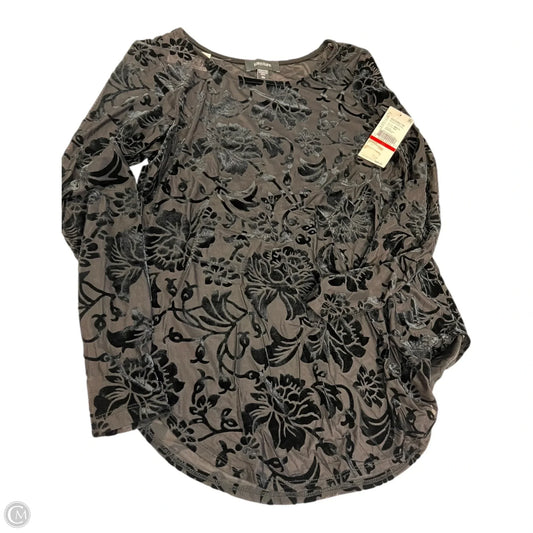 Top Long Sleeve By Karen Kane In Black, Size: Xs