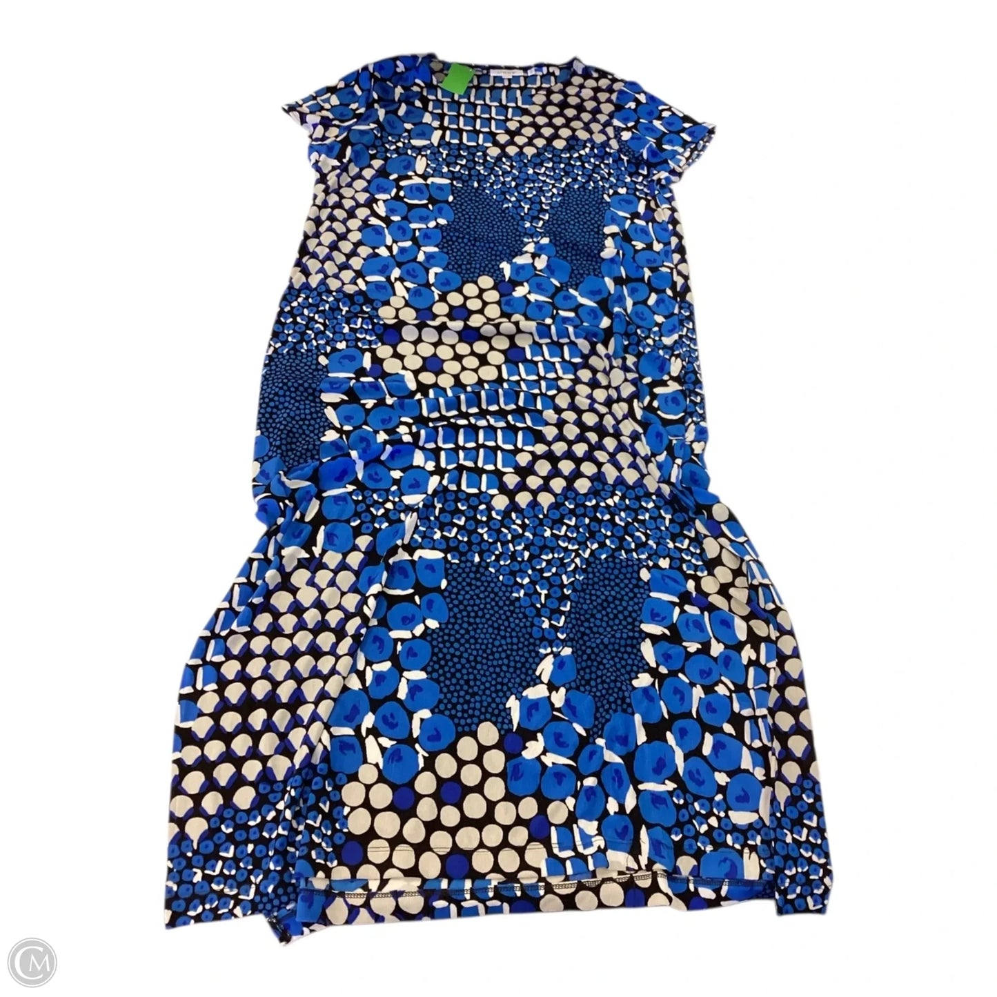 Dress Casual Maxi By Chicos In Black & Blue, Size: Xl