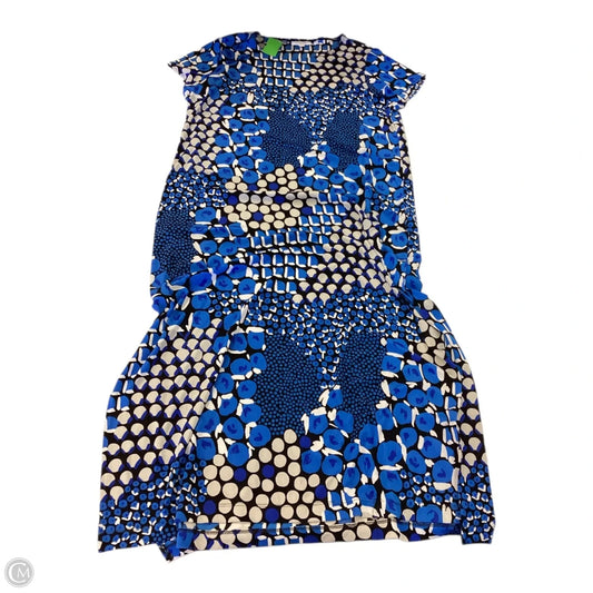 Dress Casual Maxi By Chicos In Black & Blue, Size: Xl