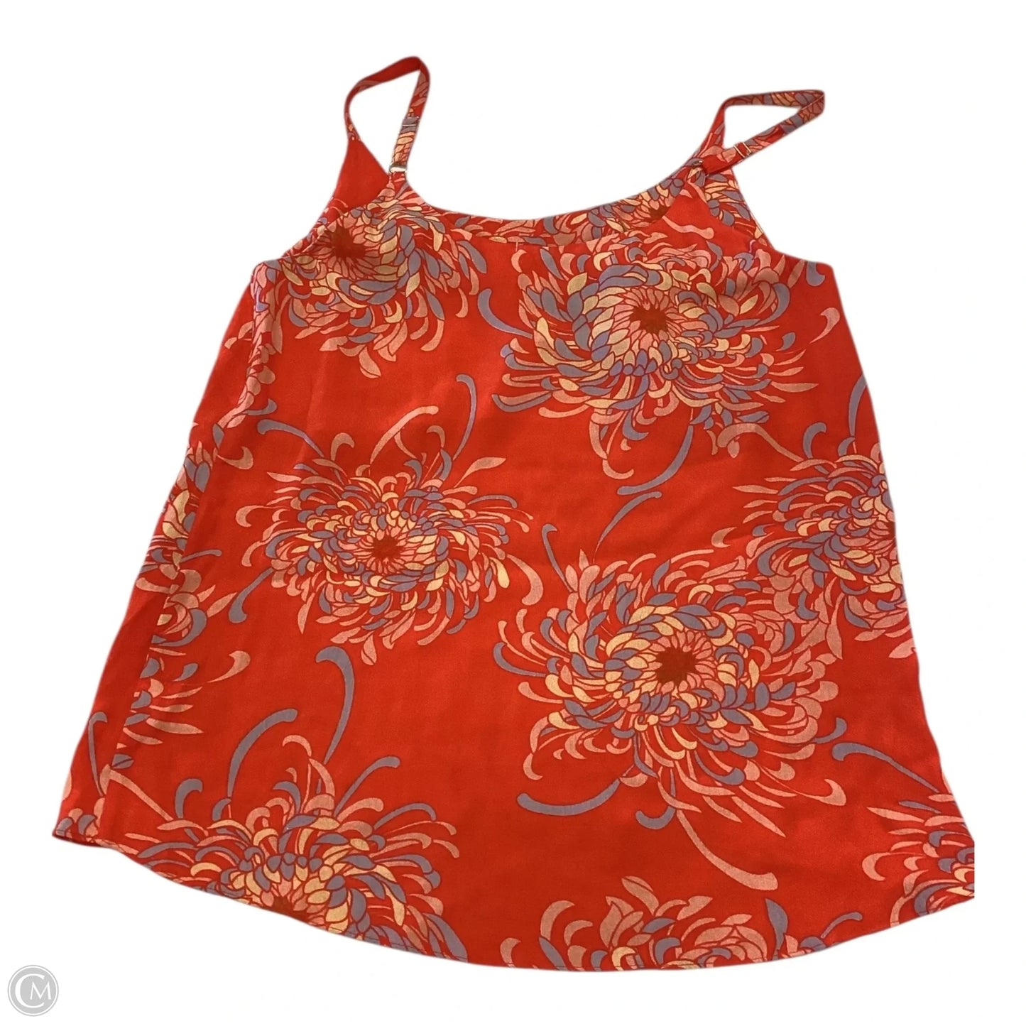 Top Sleeveless By Cabi In Red & Yellow, Size: S