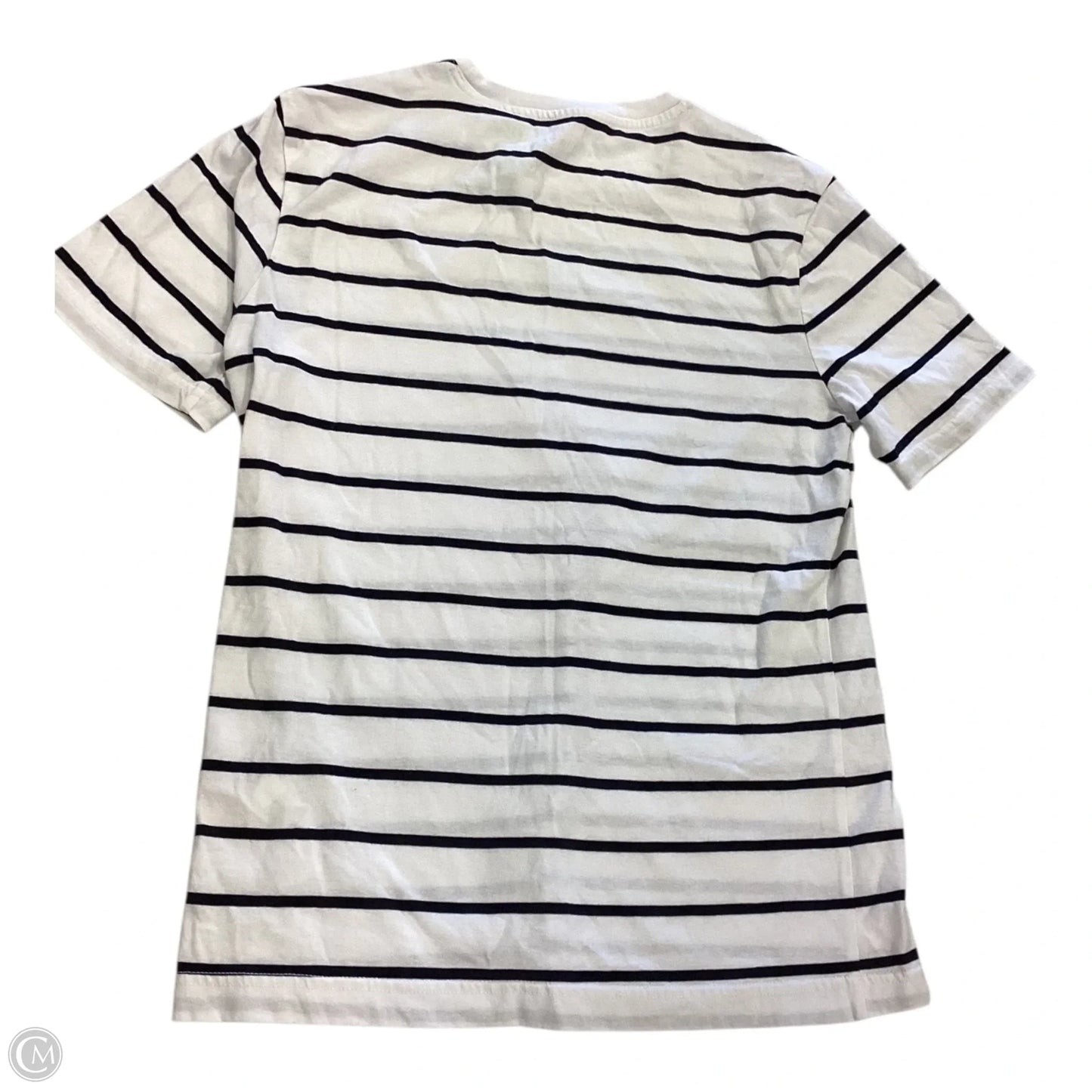 Top Short Sleeve Basic By Banana Republic In Striped Pattern, Size: S