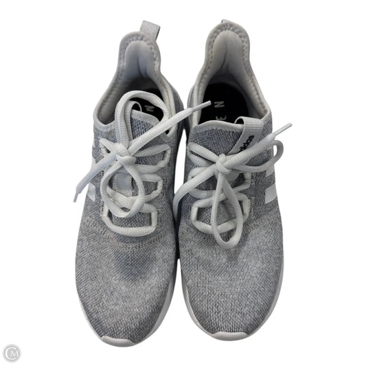 Shoes Sneakers By Adidas In Grey & White, Size: 9
