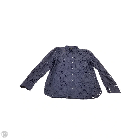 Top Long Sleeve By J. Crew In Navy, Size: 8