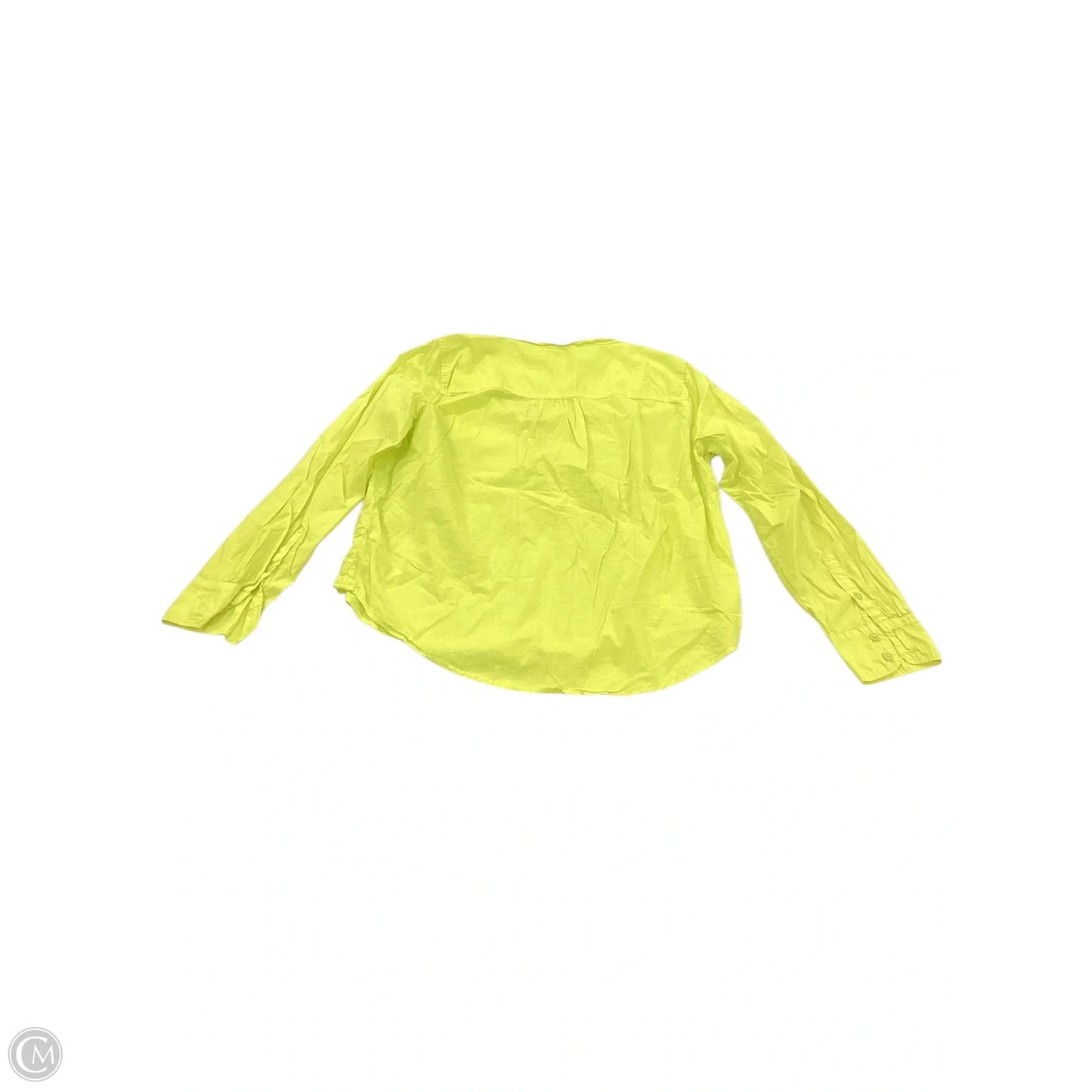 Top Long Sleeve By J. Crew In Yellow, Size: M