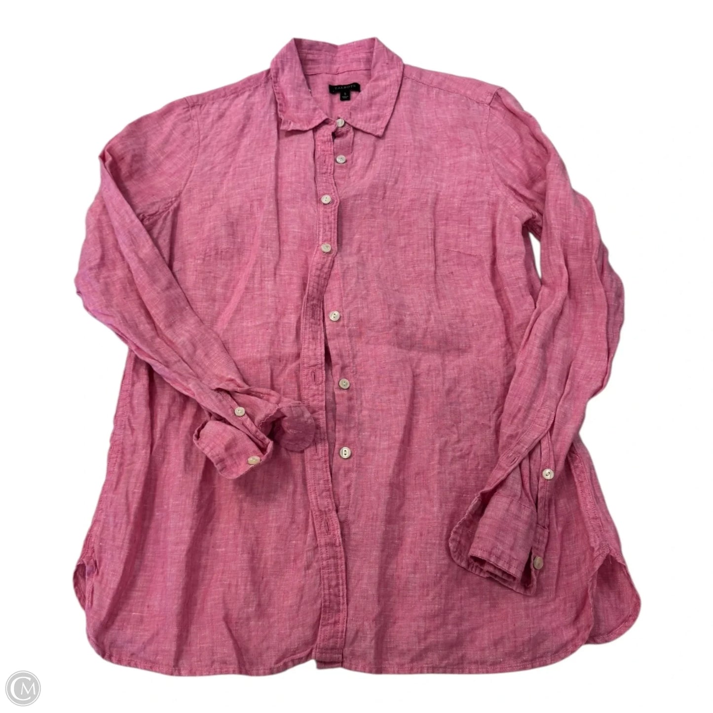 Top Long Sleeve By Talbots In Pink, Size: S