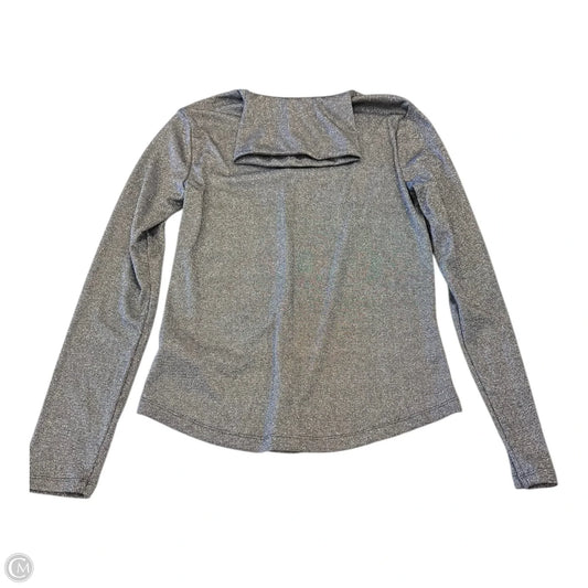 Top Long Sleeve By Gap In Silver, Size: M