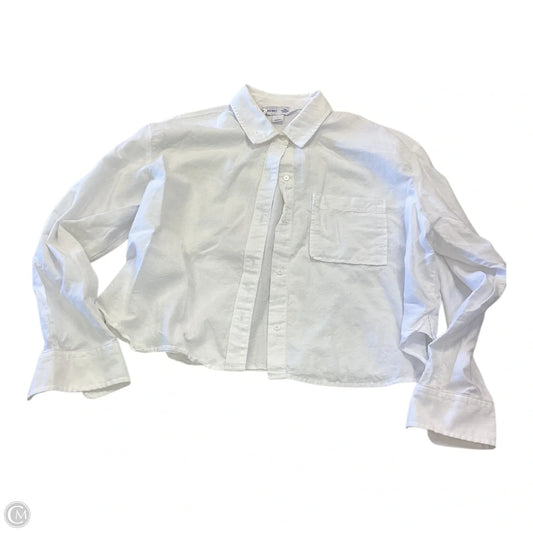 Top Long Sleeve By Old Navy In White, Size: L