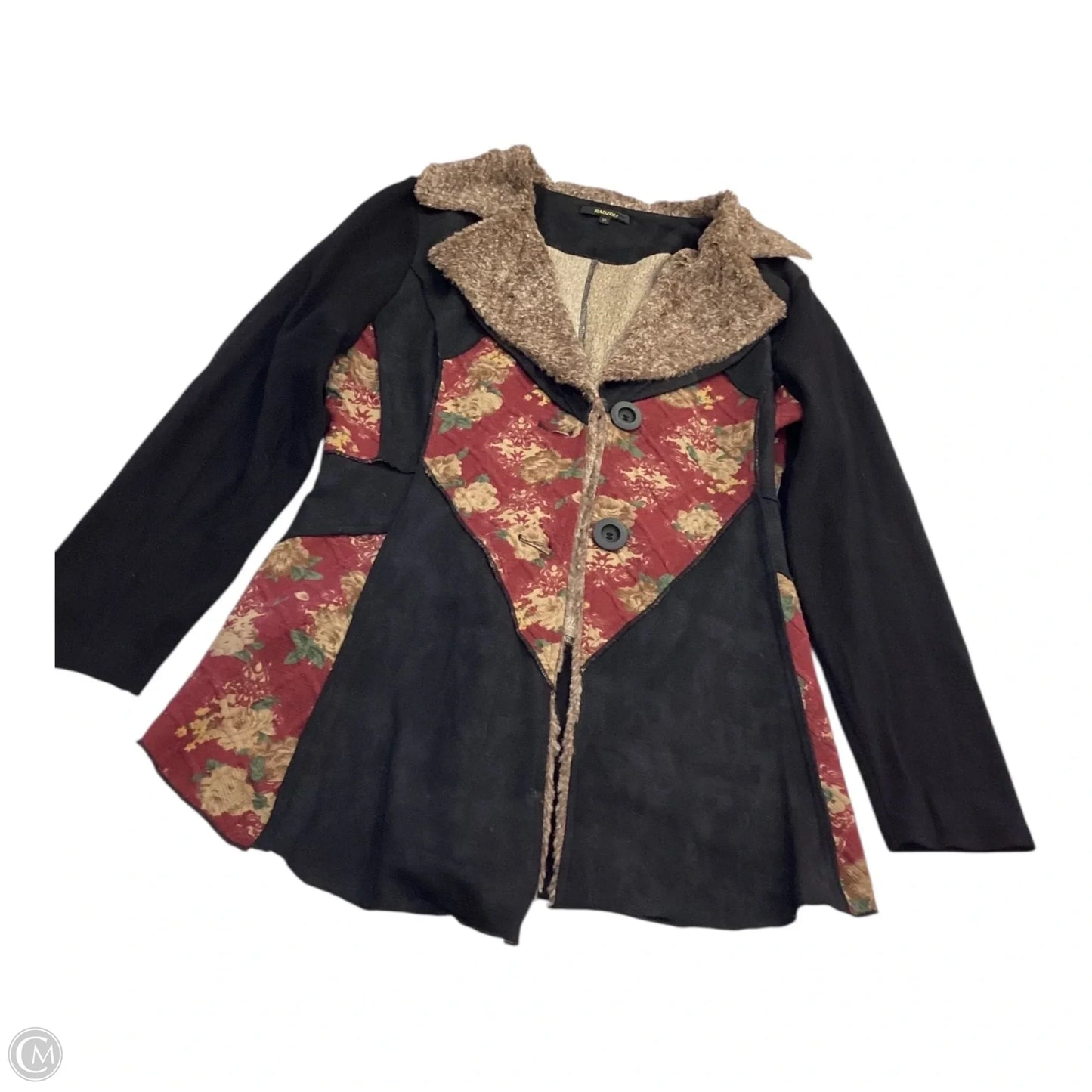 Jacket Faux Fur & Sherpa By Radzoli In Multi-colored, Size: M