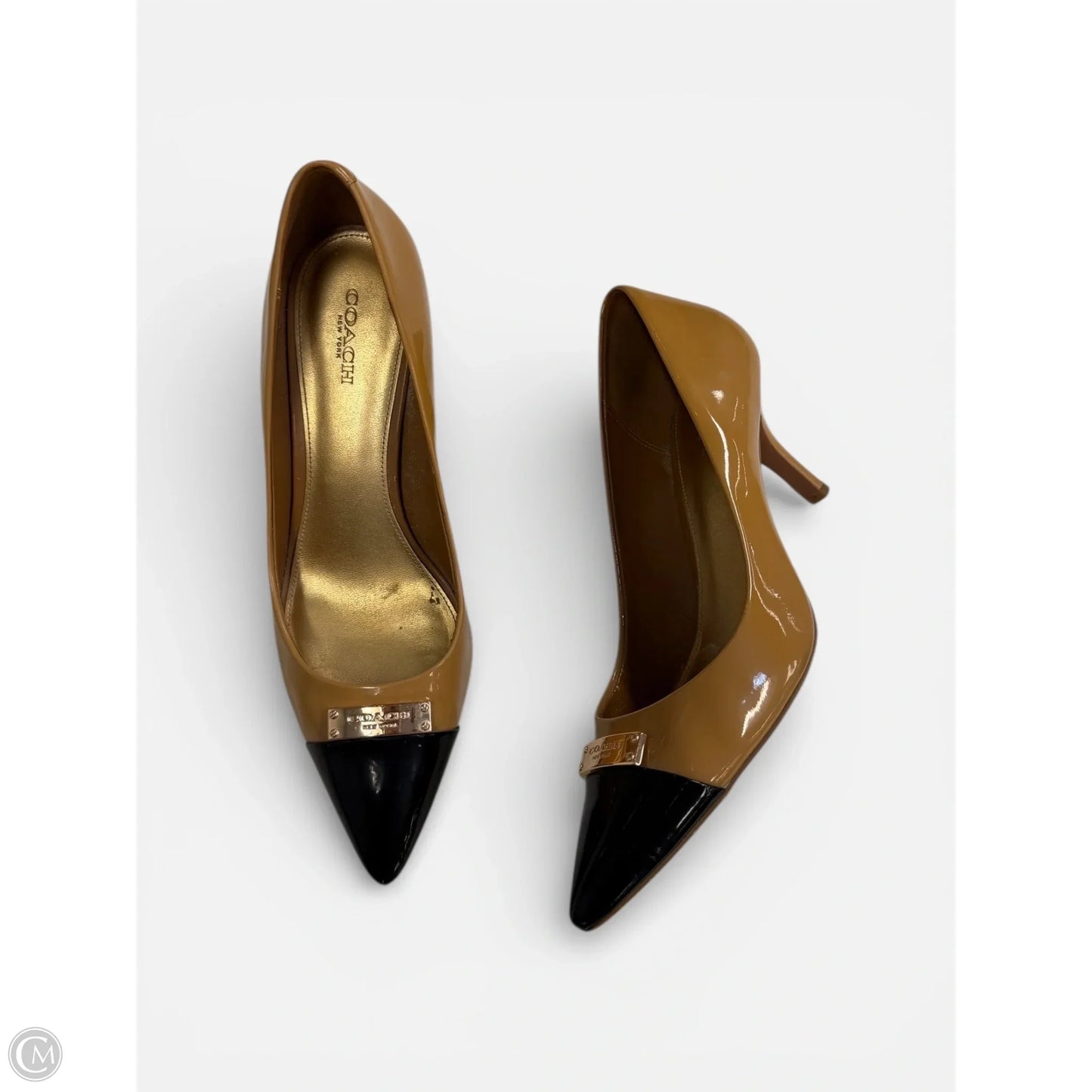 Shoes Designer By Coach In Black & Yellow, Size: 8.5