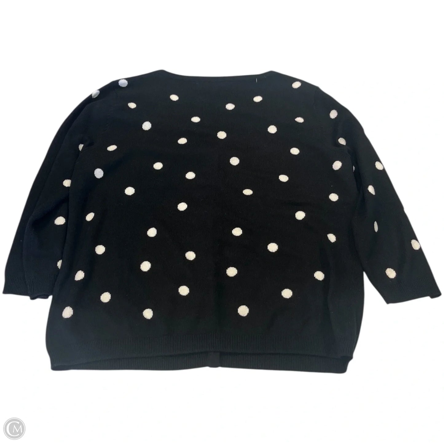 Top Long Sleeve By Talbots In Polkadot Pattern, Size: M