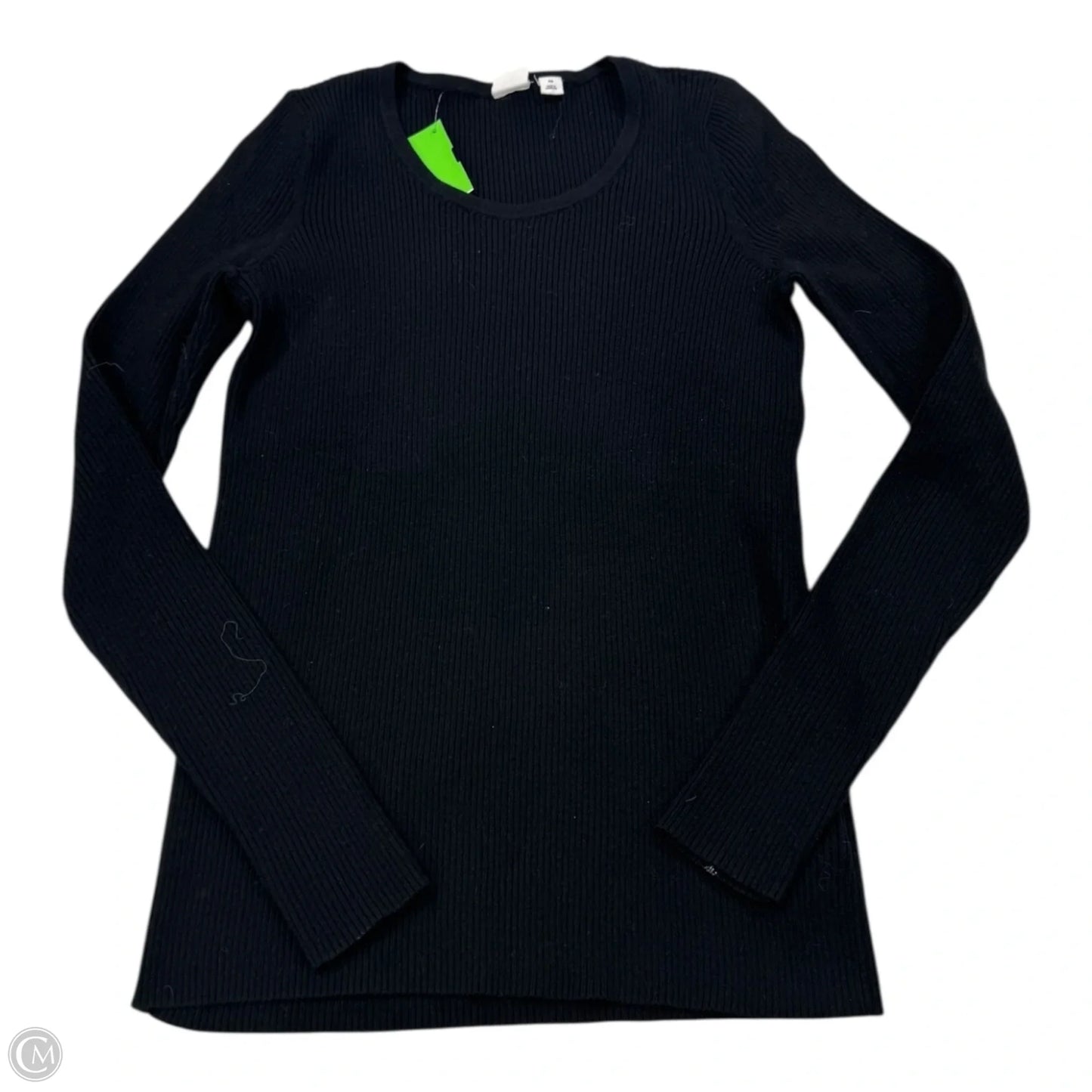 Top Long Sleeve Basic By Gap In Black, Size: Xs