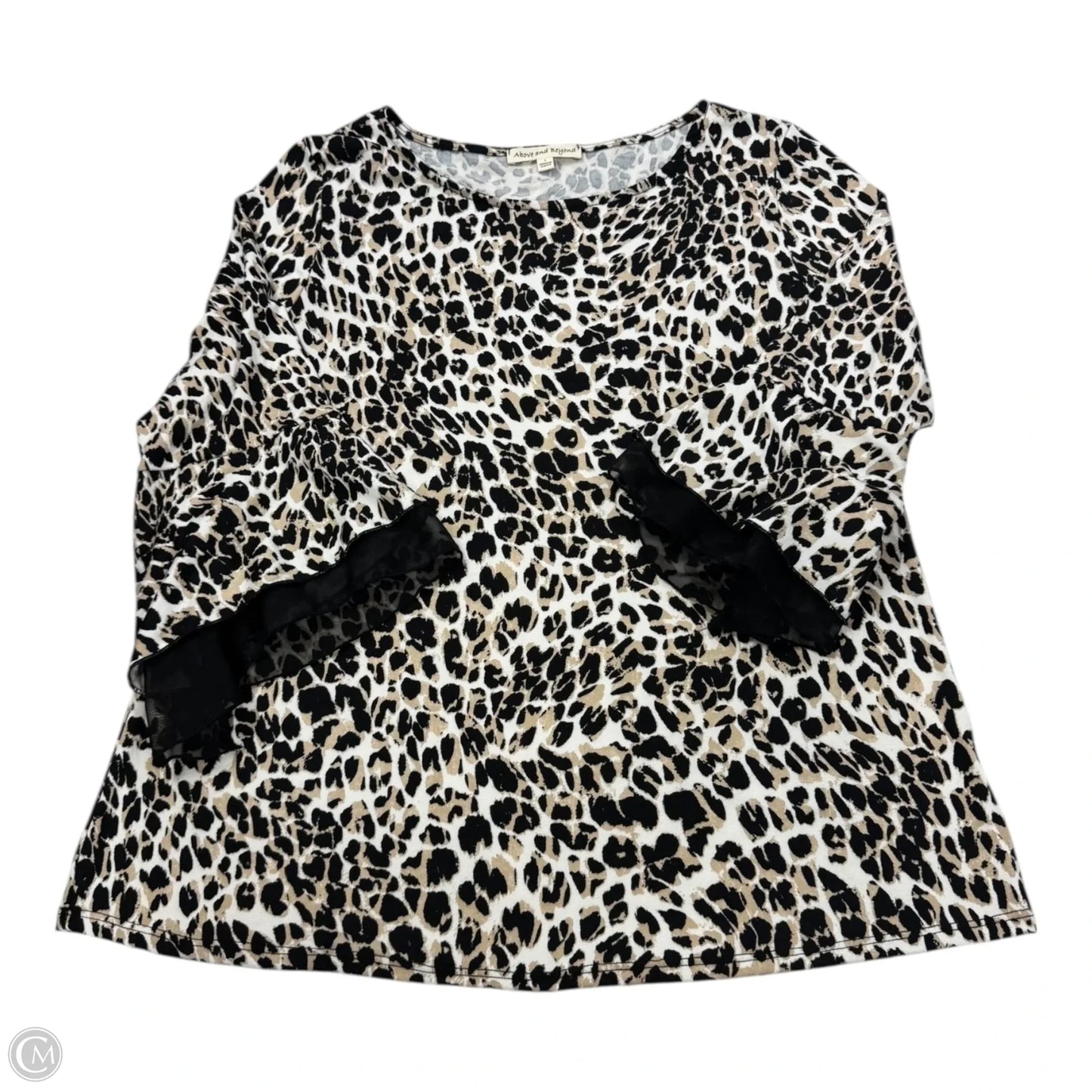 Top Long Sleeve By Clothes Mentor In Animal Print, Size: L