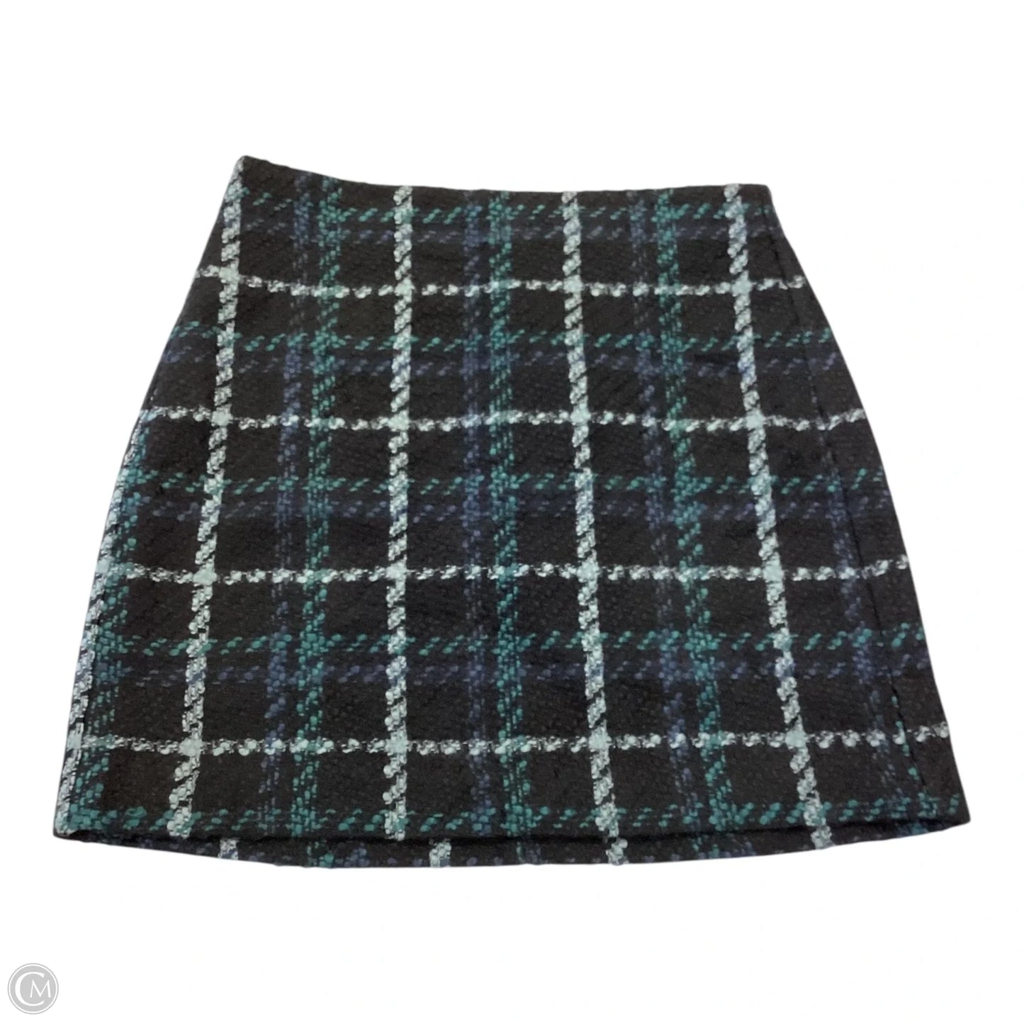 Skirt Mini & Short By Loft In Black & Blue, Size: 6