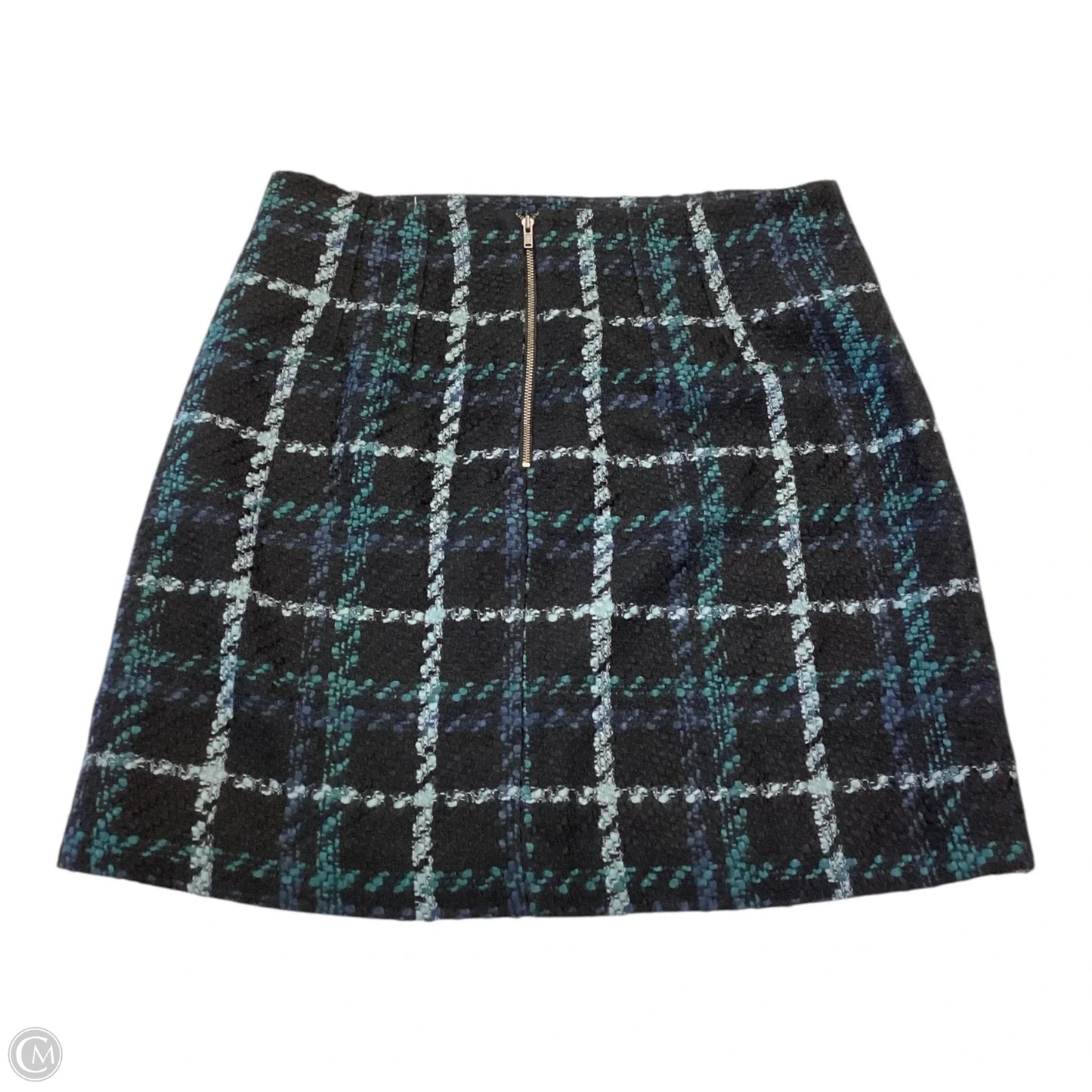 Skirt Mini & Short By Loft In Black & Blue, Size: 6