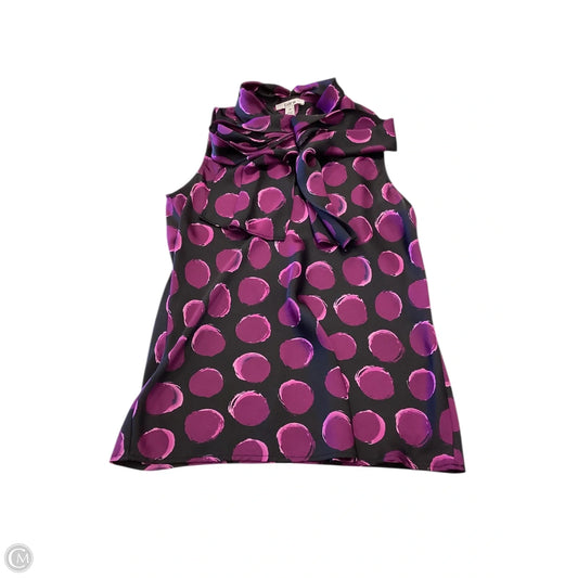 Top Sleeveless By Bar Iii In Black & Purple, Size: Xs