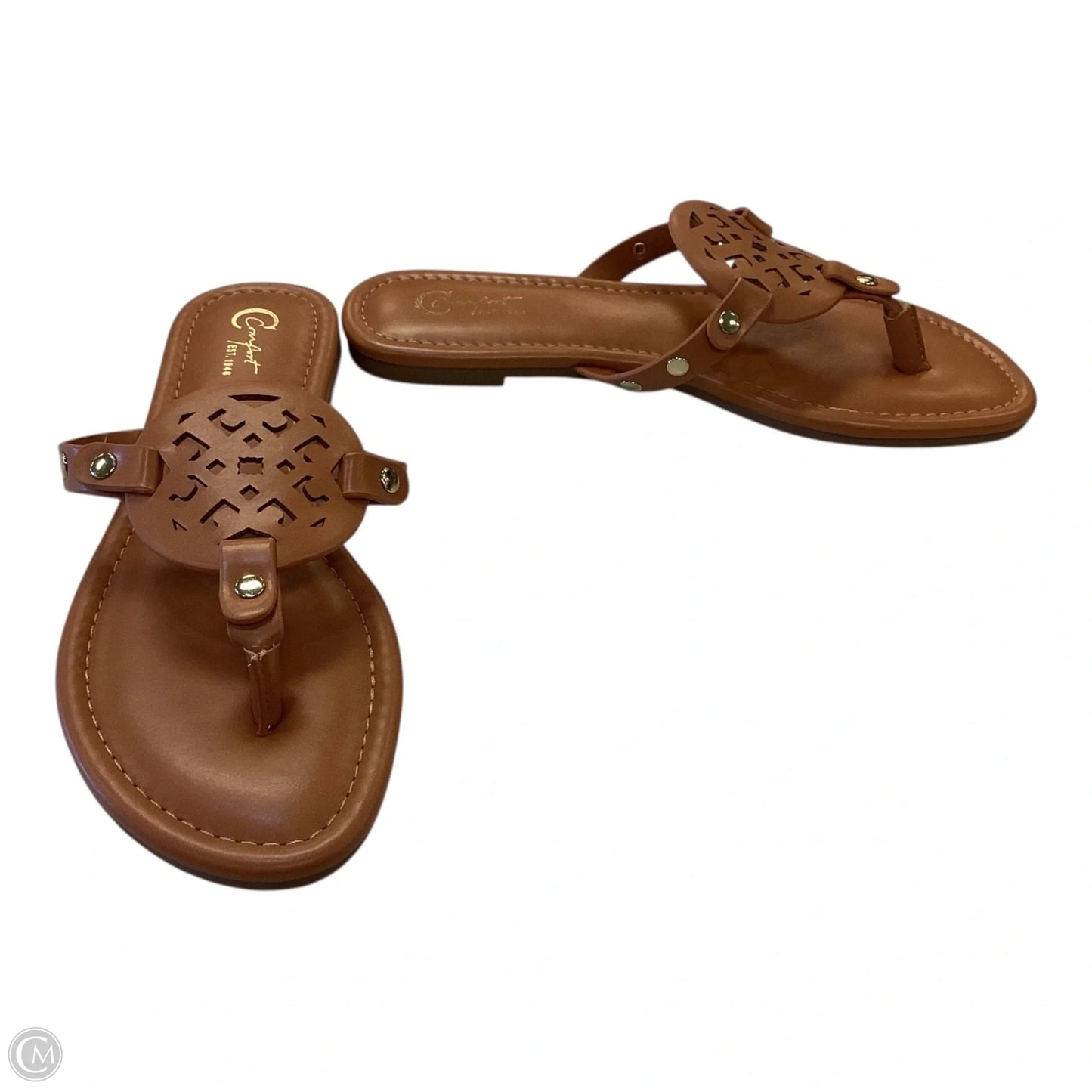 Sandals Flats By Cato In Brown, Size: 6