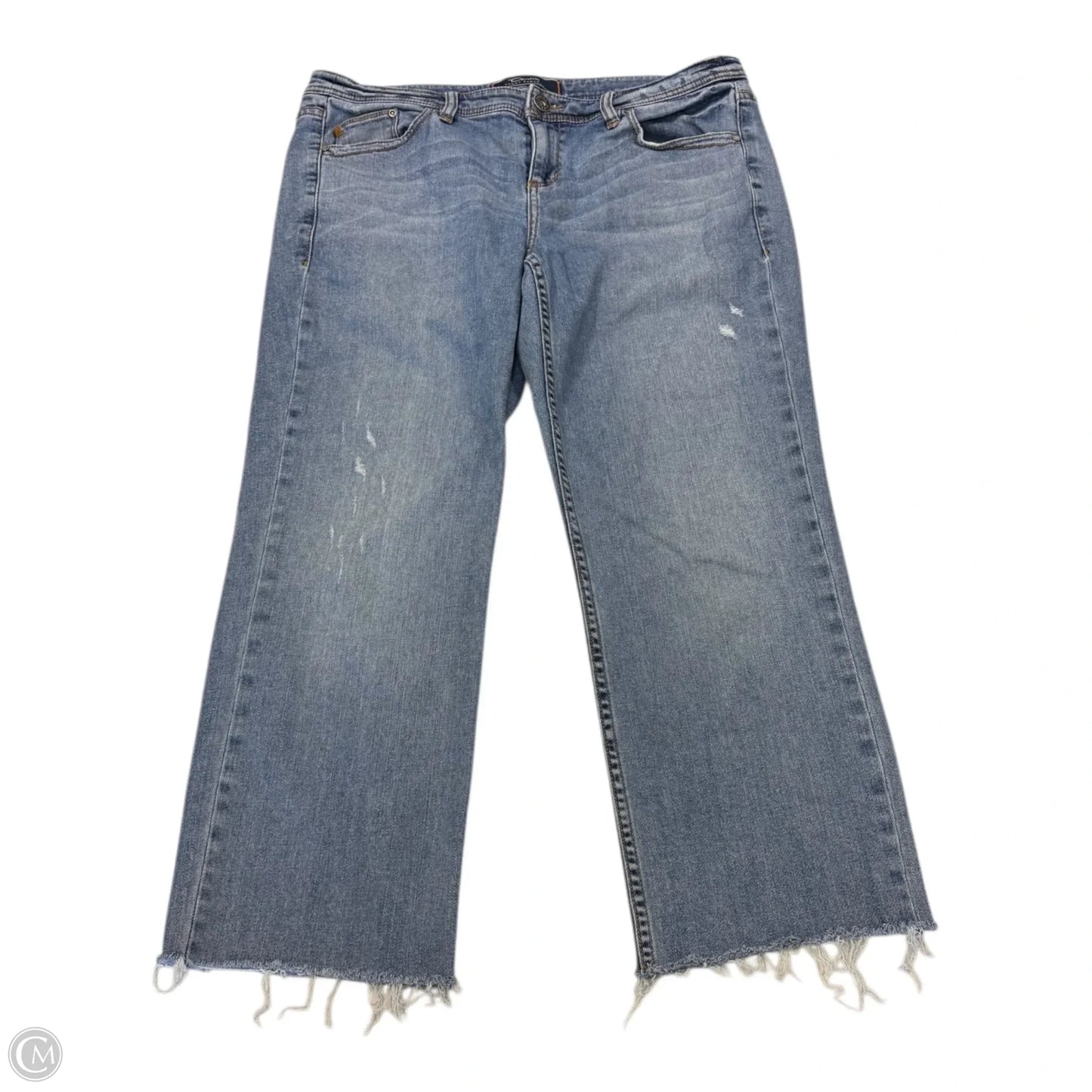 Jeans Cropped By Tommy Bahama In Blue Denim, Size: 10