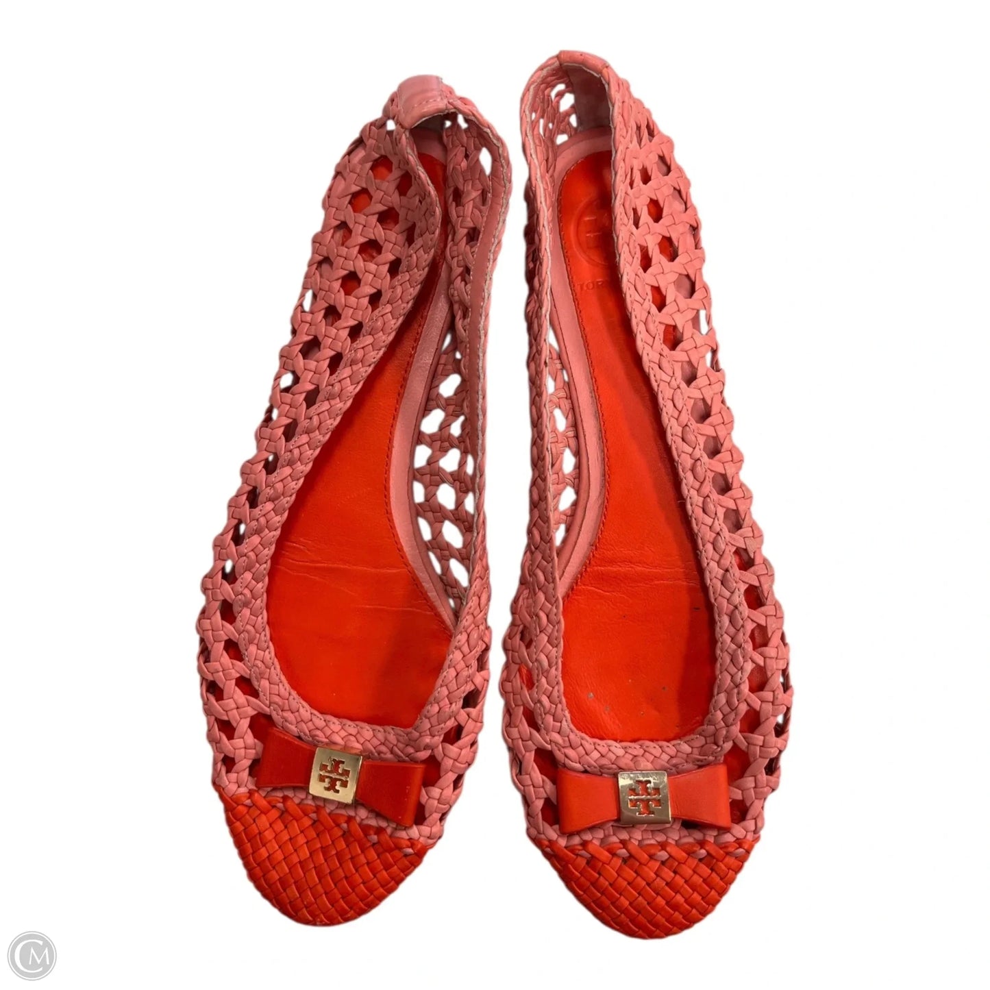 Shoes Designer By Tory Burch In Orange & Pink, Size: 7.5