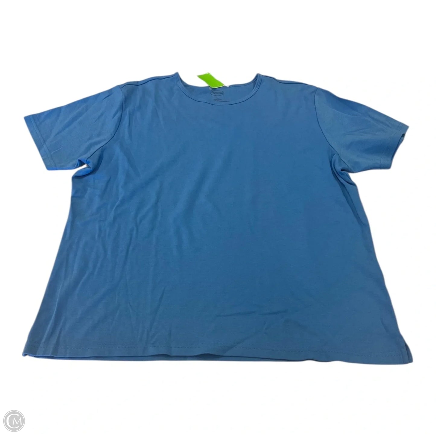 Top Short Sleeve Basic By Talbots In Blue, Size: Xl