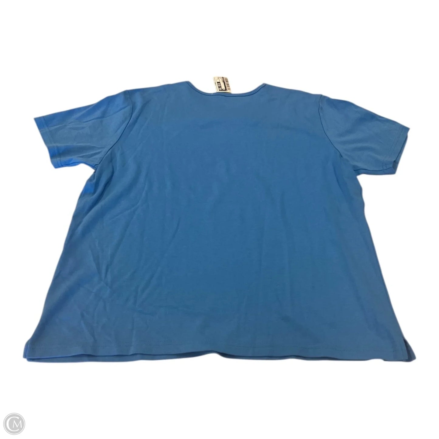 Top Short Sleeve Basic By Talbots In Blue, Size: Xl
