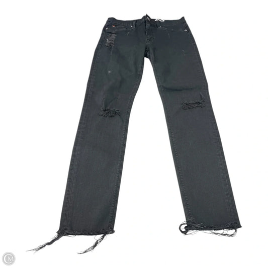 Jeans Skinny By Hudson In Black Denim, Size: 4