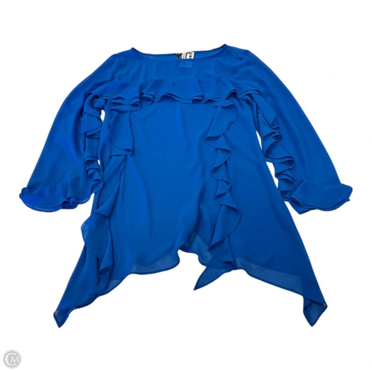 Top Long Sleeve By Chicos In Blue, Size: S