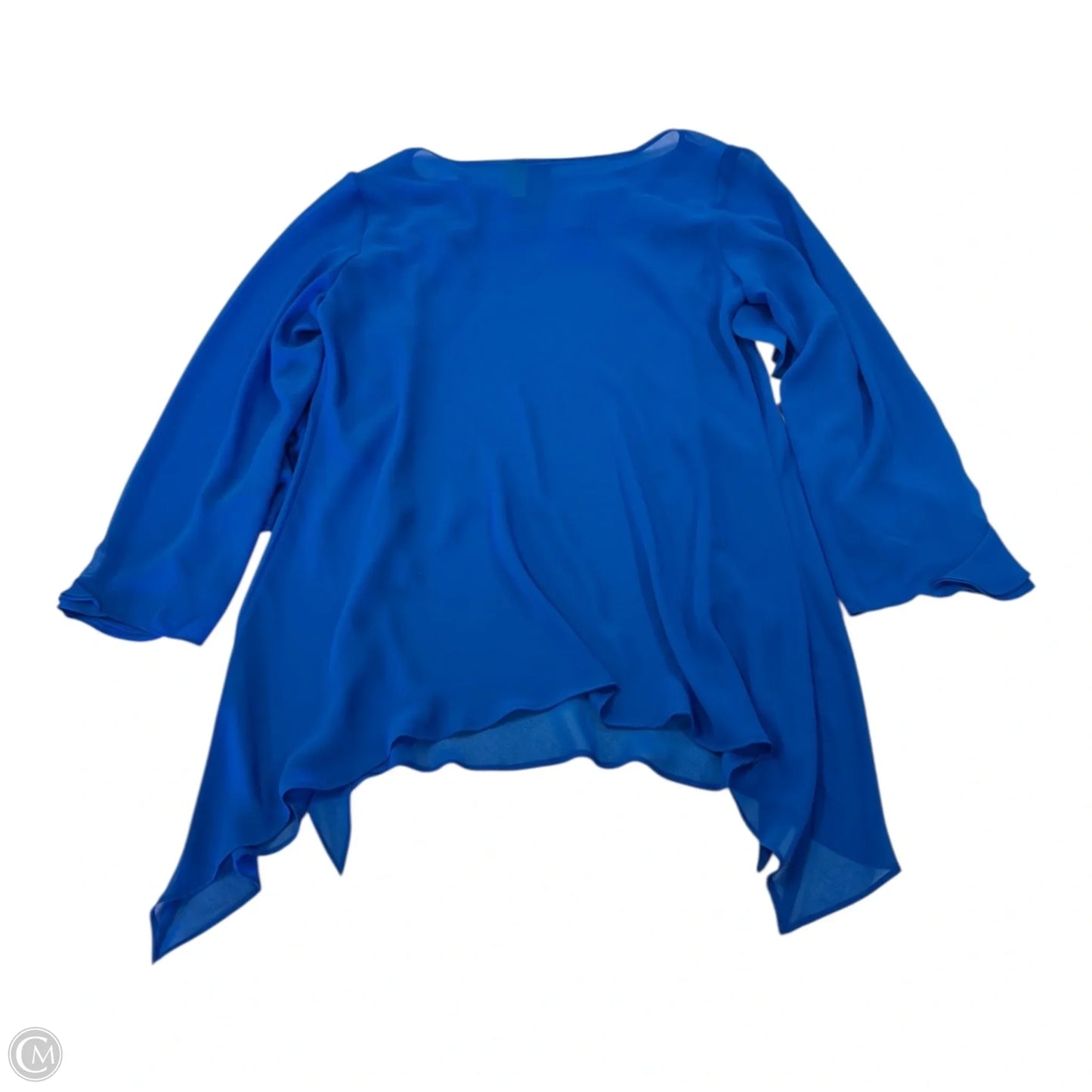 Top Long Sleeve By Chicos In Blue, Size: S