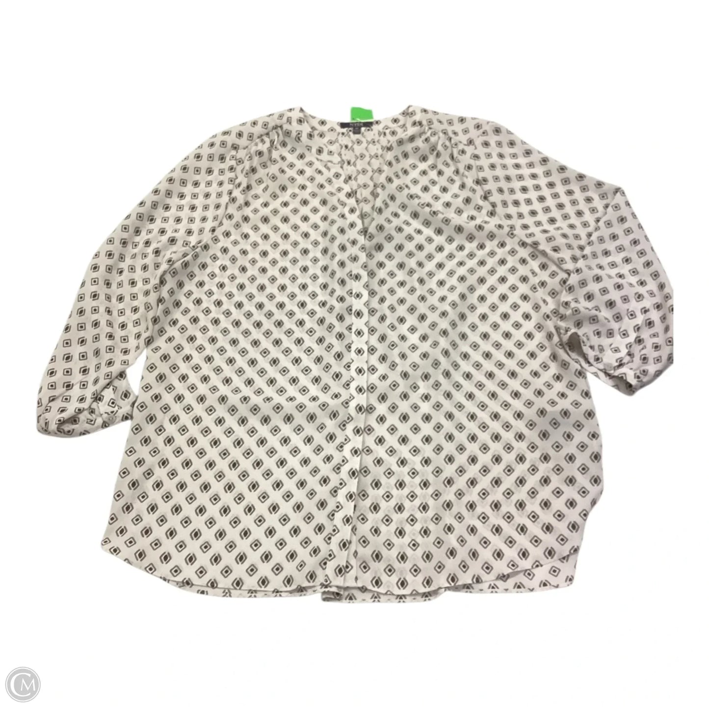 Top Long Sleeve By Not Your Daughters Jeans In White, Size: M