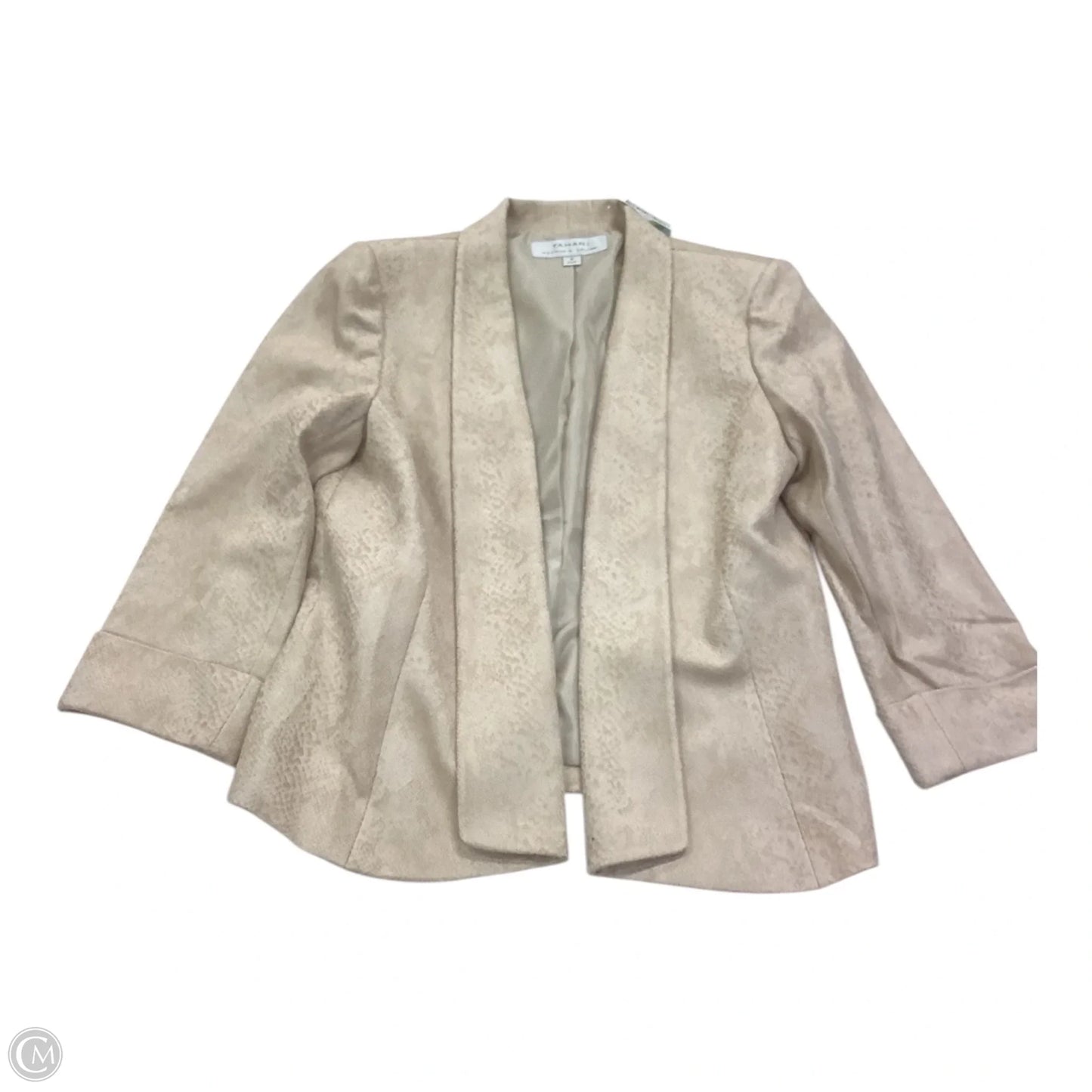 Blazer By Tahari In Tan, Size: 8