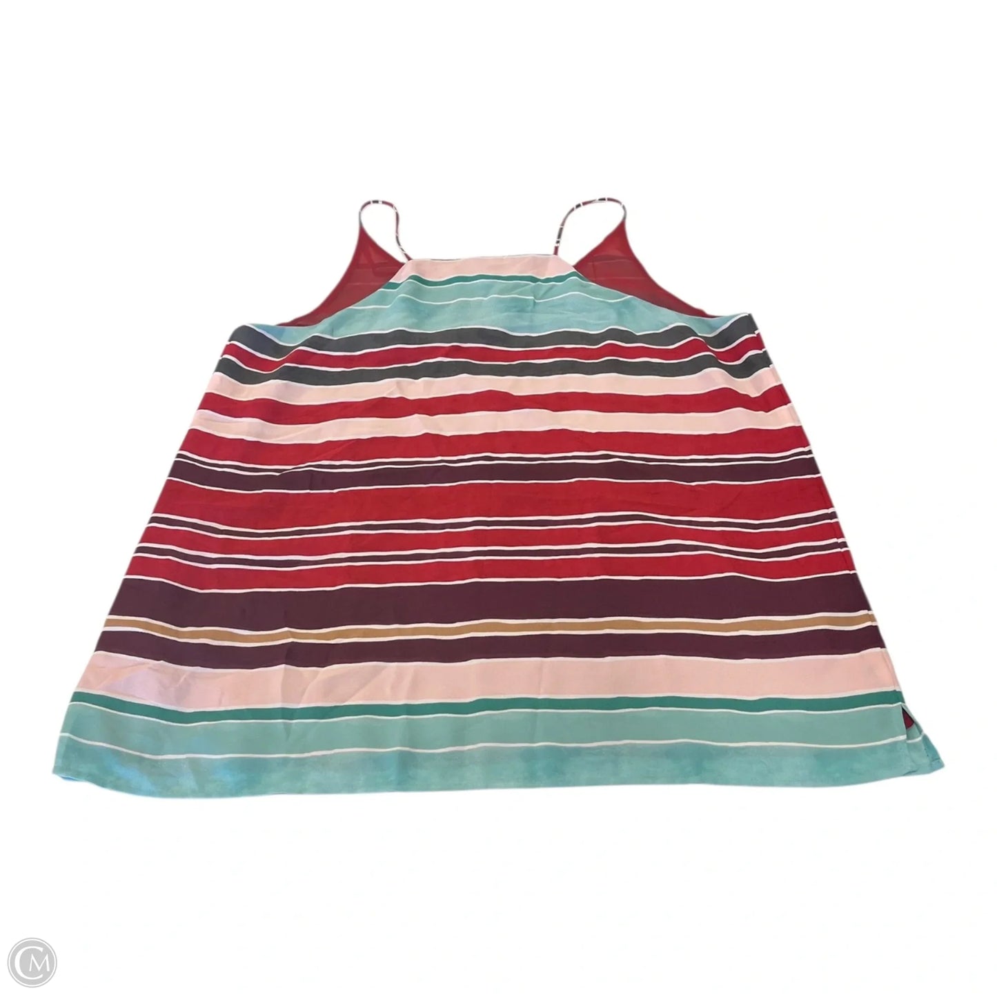 Top Sleeveless By Loft In Striped Pattern, Size: Lp
