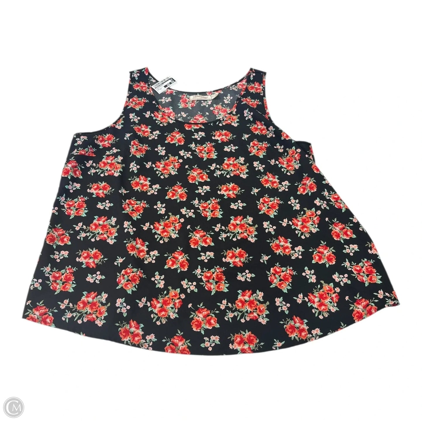 Top Sleeveless By Faded Glory In Floral Print, Size: Xxl