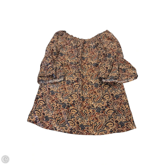 Tunic Long Sleeve By Blu Pepper In Multi-colored, Size: S