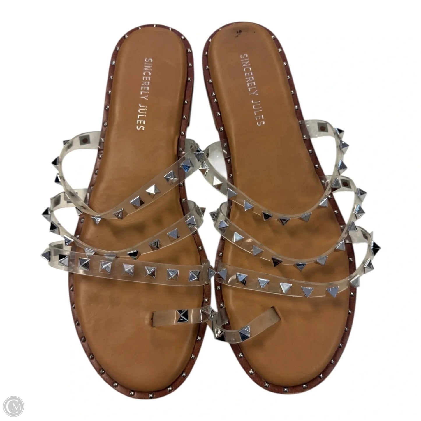 Sandals Flats By Sincerely Jules In Clear, Size: 10
