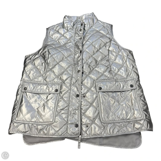 Vest Puffer & Quilted By Talbots In Silver, Size: 1x