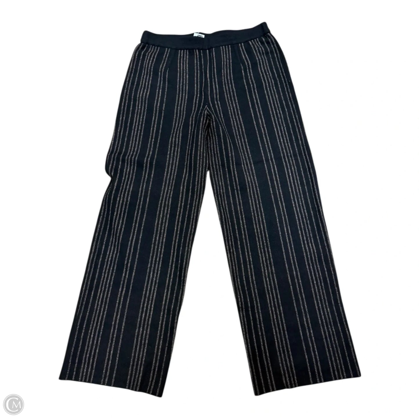 Pants Wide Leg By Misook In Black & Tan, Size: L