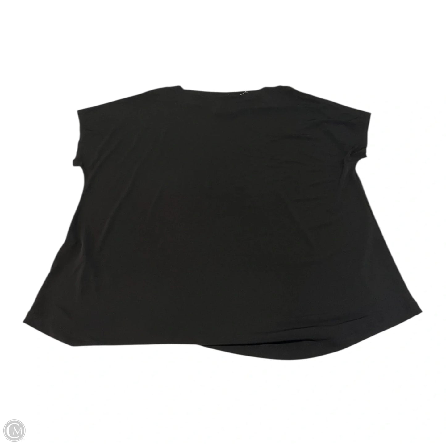Top Short Sleeve Basic By Chicos In Black, Size: Xl