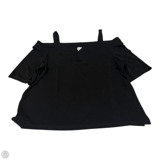 Top Short Sleeve By Chicos In Black, Size: Xl