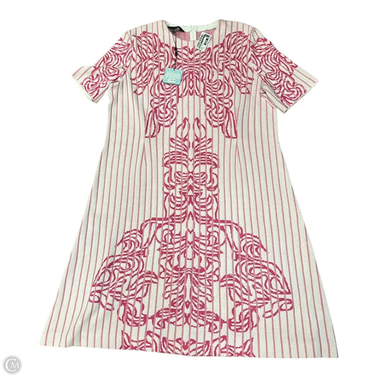 Dress Casual Short By Ming Wang In Pink & White, Size: Xl
