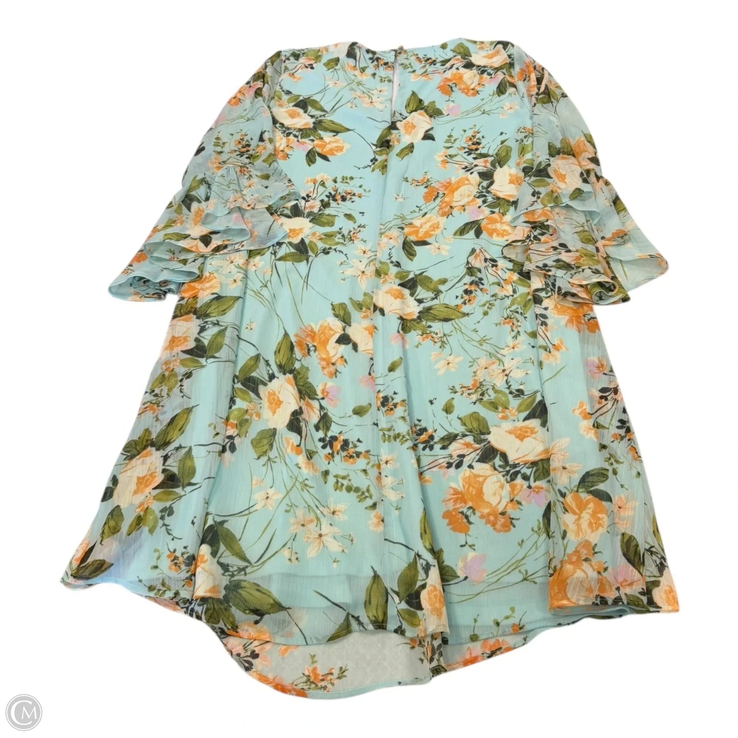 Dress Casual Short By Calvin Klein In Floral Print, Size: L