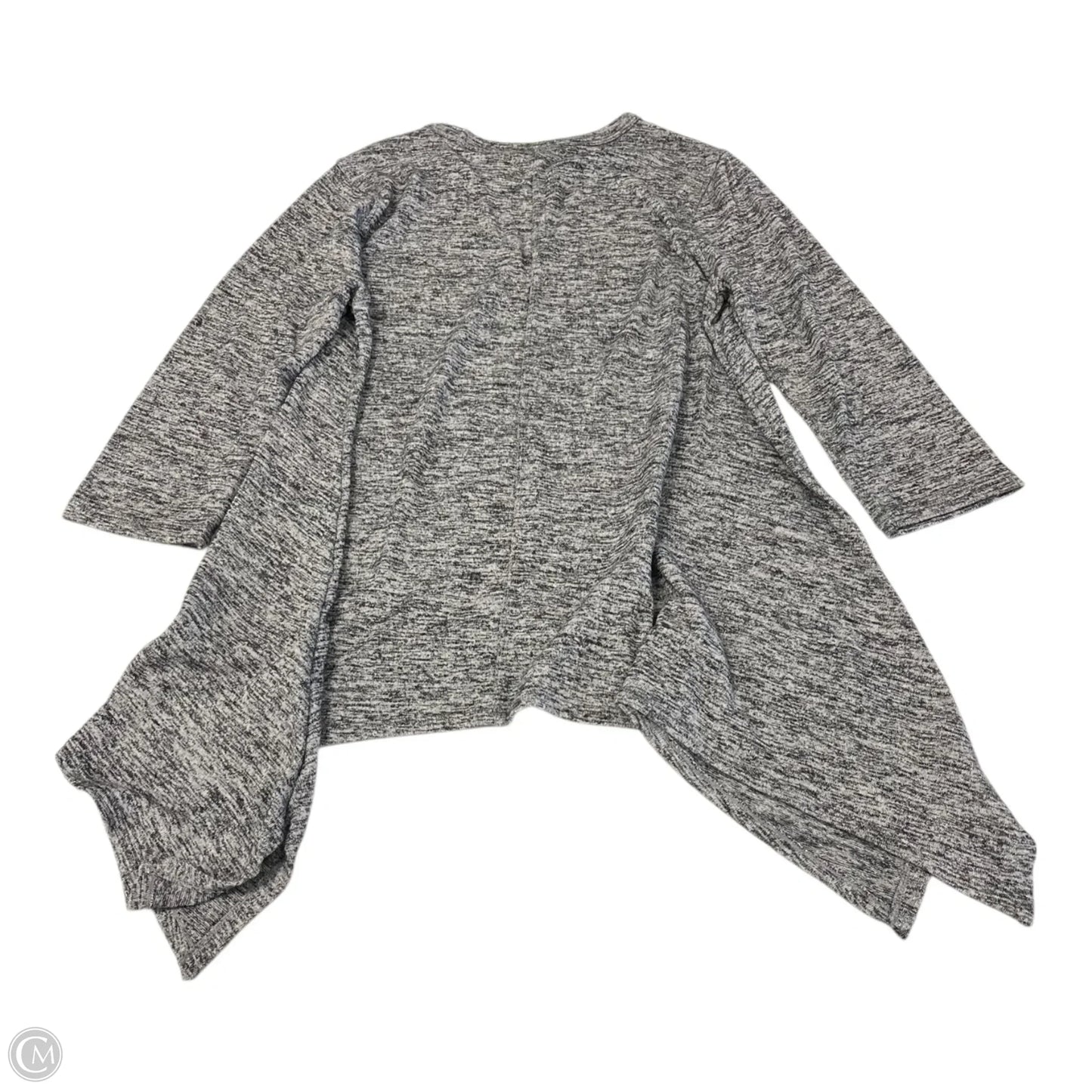 Top Long Sleeve By Calvin Klein In Grey, Size: S