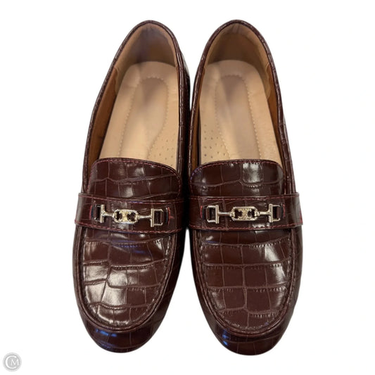 Shoes Flats By Clothes Mentor In Brown, Size: 9