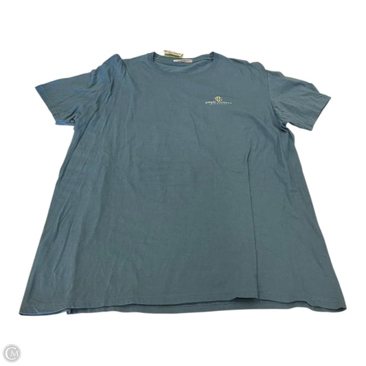 Top Short Sleeve Basic By Simply Southern In Blue, Size: L